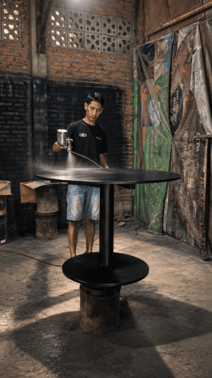 Spraying process