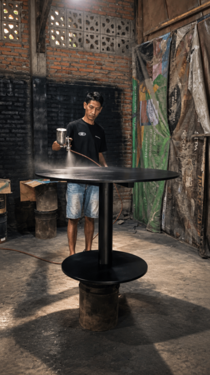 Spraying process